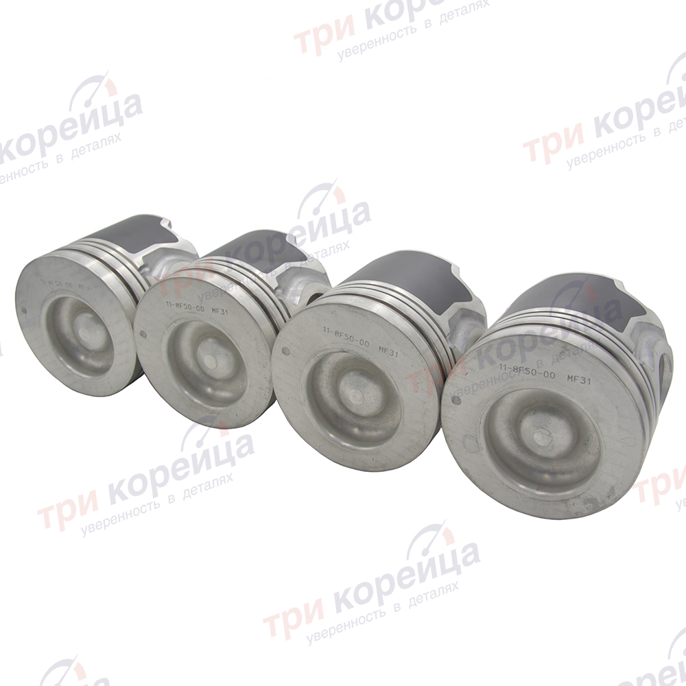 Поршень двигателя STD D4DD HD65/78/County (4шт.) HD65/72/78. Артикул 2341145500. Производитель YPR Корея. Изображение №1