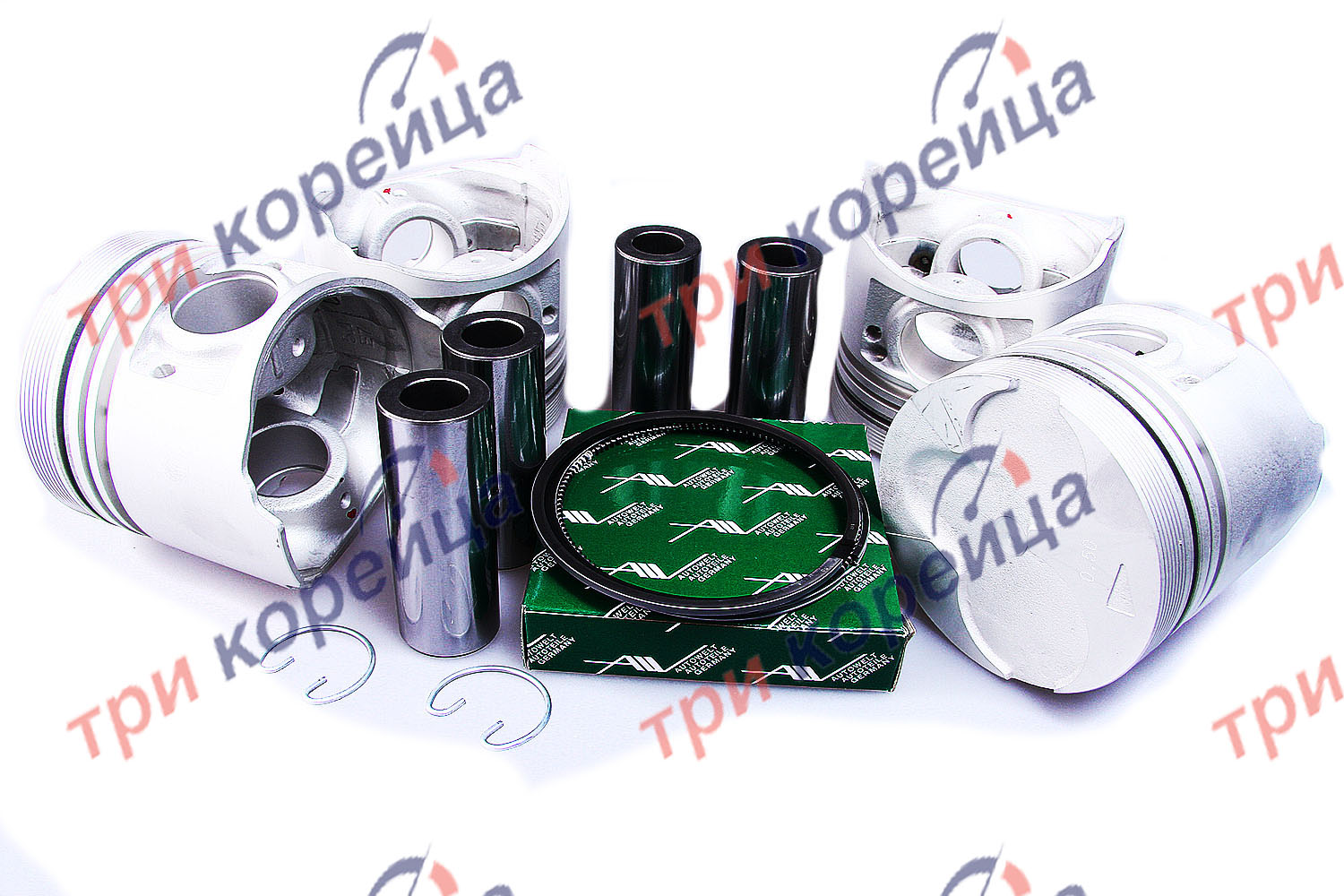 Поршнекомплект двигателя D4BF Porter 1,00 (к-т 4шт. + пальцы + поршневые кольца) +++ Autowelt Германия PN32052. Фото №2 в каталоге ТРИКОР.