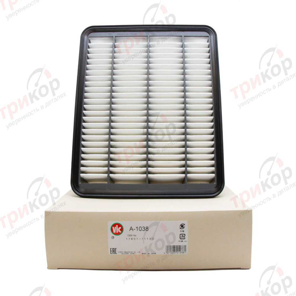 Фильтр воздушный Toyota Land_Cruiser Land_Cruiser_Prado 2015-2023 2.8 VIC Япония A1038. Фото №1 в каталоге ТРИКОР.