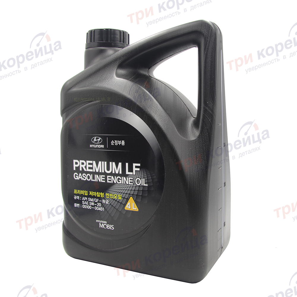Масло моторное бензин HND Premium LF Gasoline 5W-20 (4л) Solaris. Артикул 0510000451. Производитель Оригинал. Изображение №1
