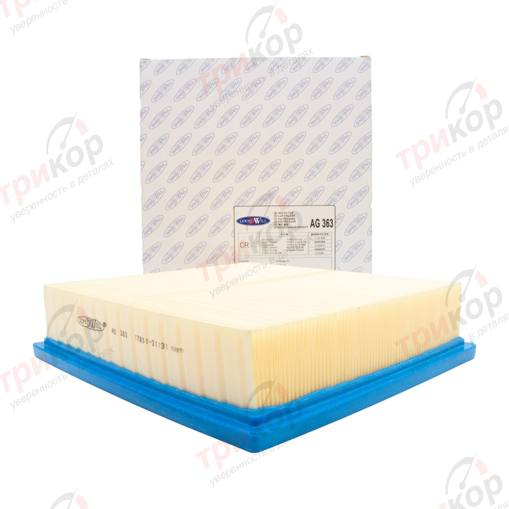 Фильтр воздушный Toyota Avalon Camry Harrier Highlander Lexus RX 2012-2025 Goodwill Корея AG363. Фото №1 в каталоге ТРИКОР.