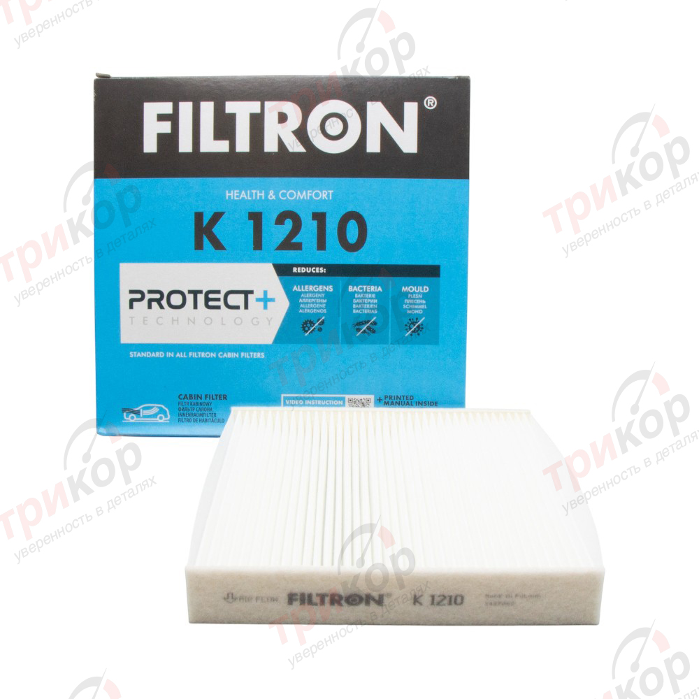 Фильтр салона Toyota Filtron Польша K1210. Фото №1 в каталоге ТРИКОР.