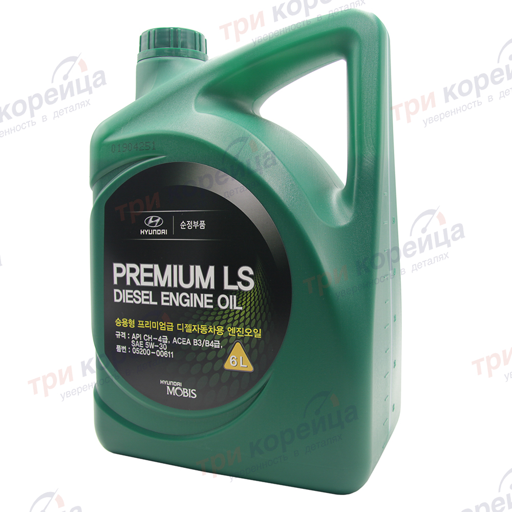 Масло моторное дизель HND Premium LS Diesel Engine Oil 5W-30 CH-4 (6л) Porter2. Артикул 0520000611. Производитель Оригинал. Изображение №1