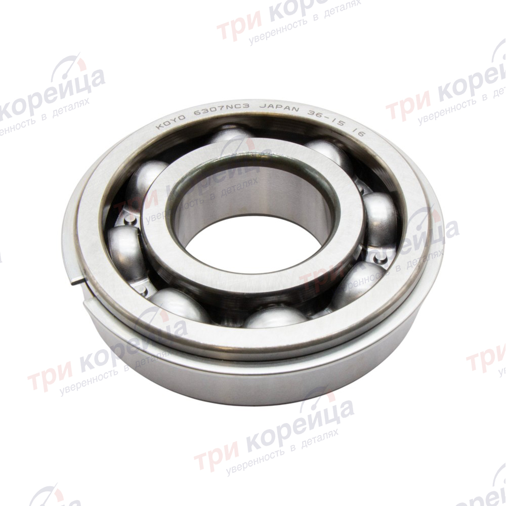 Подшипник КПП M3S5 D4AL вала промежуточного передний (открытый) HD72 Koyo Япония 6307NRC3. Фото №1 в каталоге ТРИКОР.