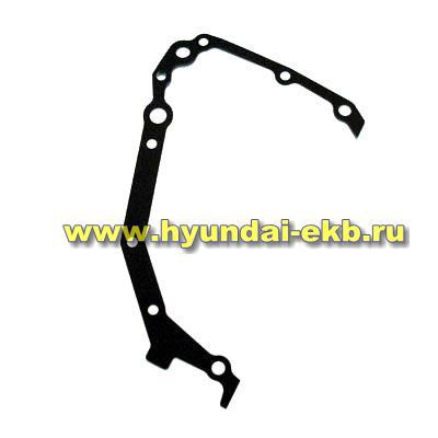 Прокладка передней крышки двигателя нижняя (масляного насоса) D4BF/D4BH Starex. Артикул 2141242061. Производитель PartsMall Корея. Изображение №1
