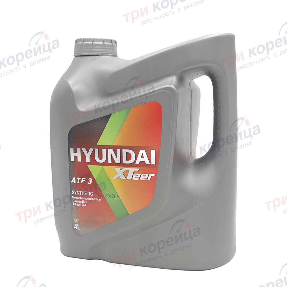 Жидкость гидравлическая (красная) HND XTeer ATF SP-III (4л) Accent. Артикул 1041009. Производитель XTeer Корея. Изображение №1