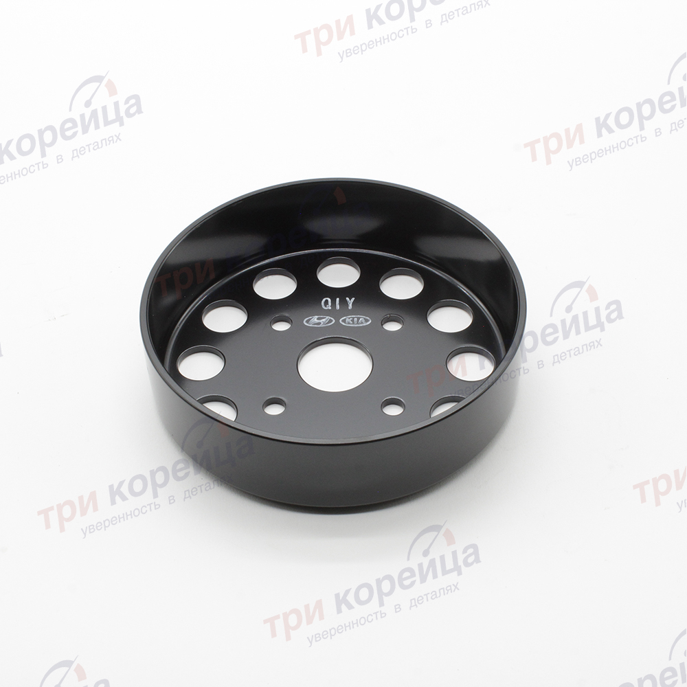 Шкив насоса системы охлаждения двигателя (шкив помпы) Elantra Rio Sportage Solaris Оригинал 252212B700. Фото №1 в каталоге ТРИКОР.