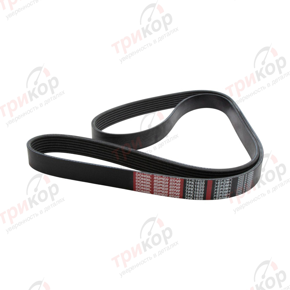 Ремень Toyota поликлиновый 7PK1620 Land_Cruiser Dongil Корея 7PK1620. Фото №1 в каталоге ТРИКОР.
