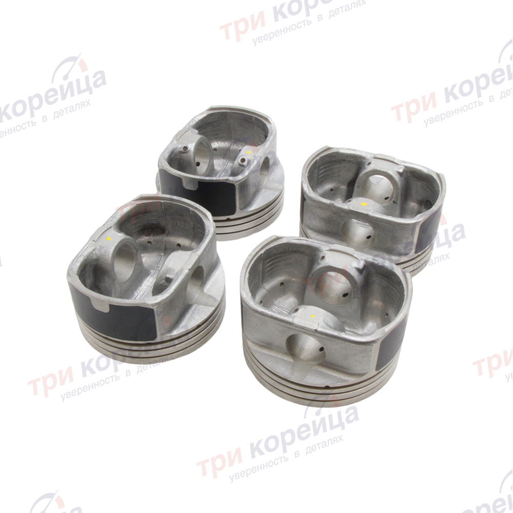 Поршень с пальцем (к-кт 4шт.) 0,50 G4FС 1.6 Solaris. Артикул 230412B320-1. Производитель Teikin Индонезия. Изображение №1