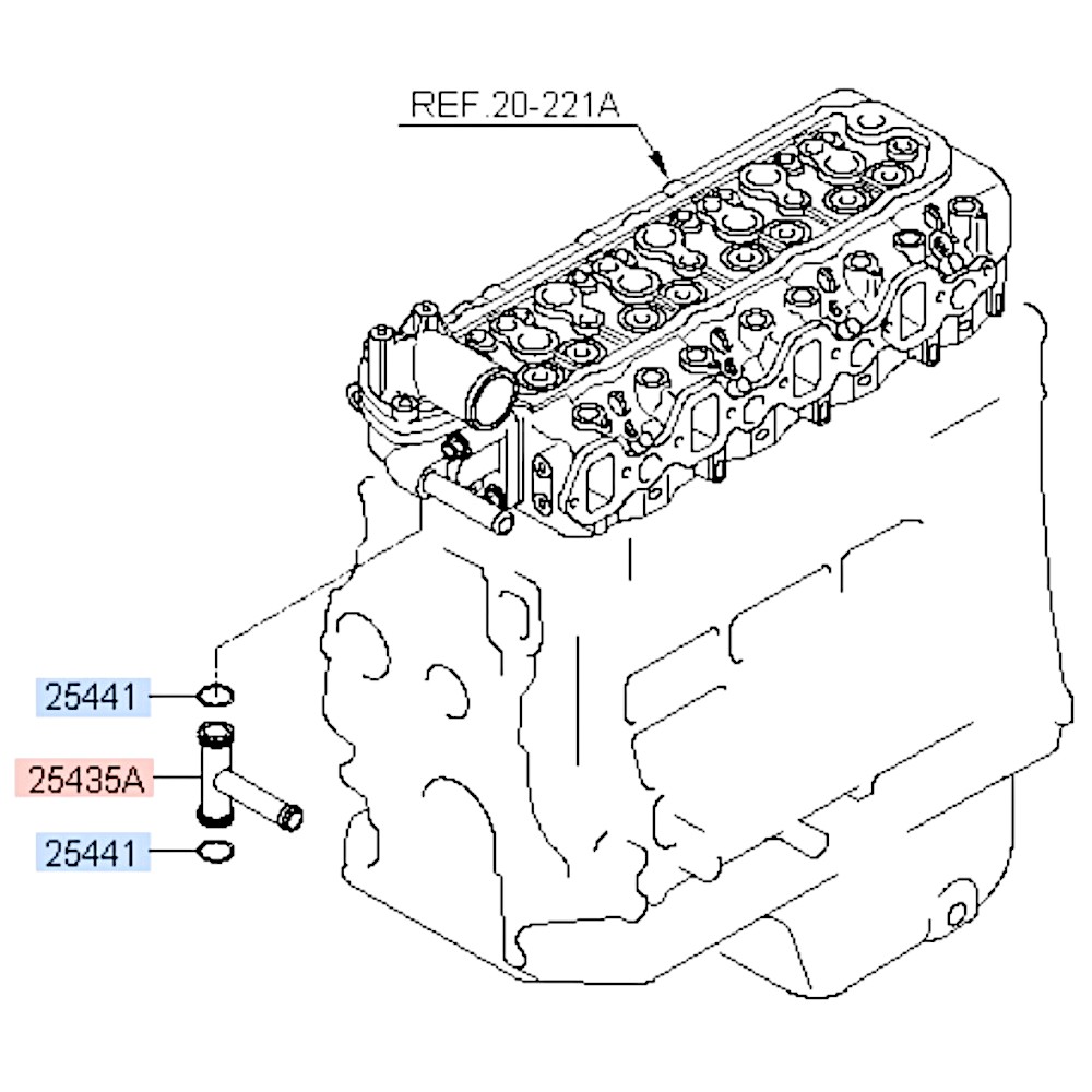 Кольцо уплотнительное трубки системы охлаждения HD65/72/78. Артикул 2544141000. Производитель Akrado Россия. Изображение №1