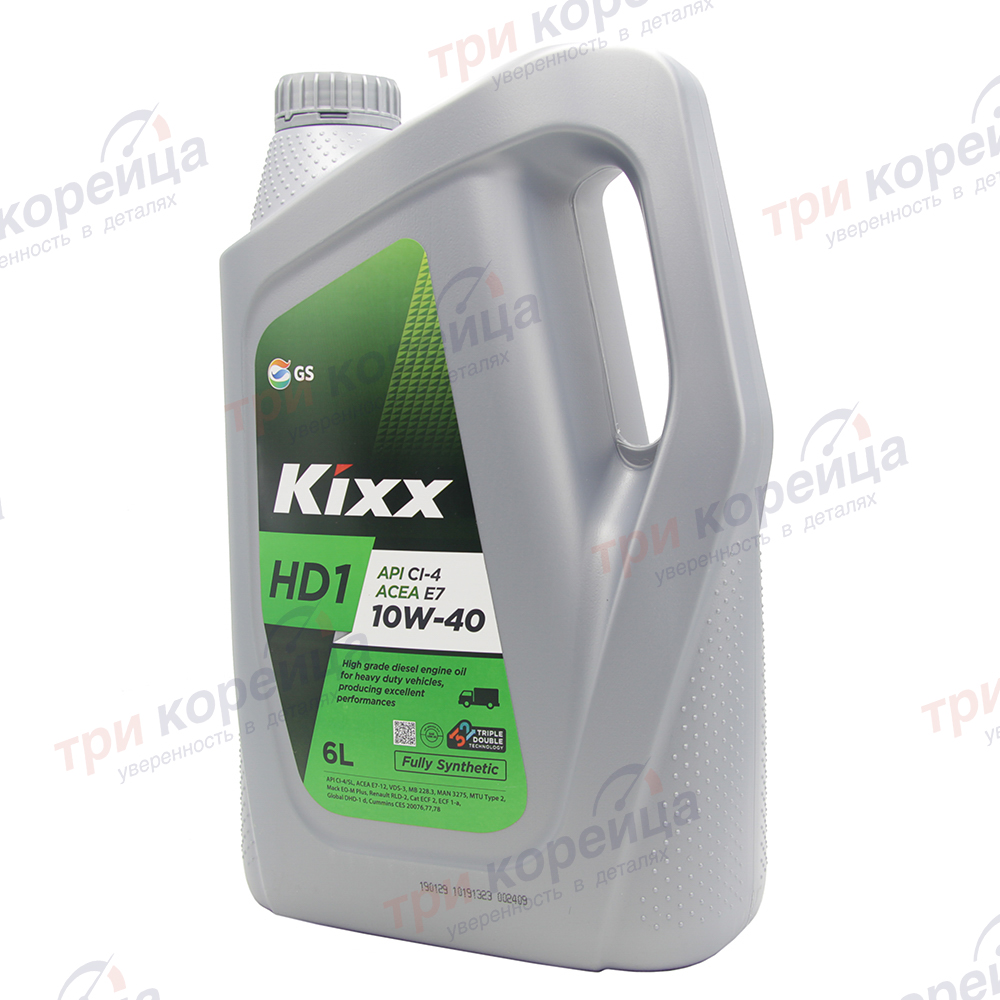 Масло моторное дизель Kixx HD1 CI-4 10W-40 (6л) HD170. Артикул L2061360E1. Производитель GSoil Корея. Изображение №1