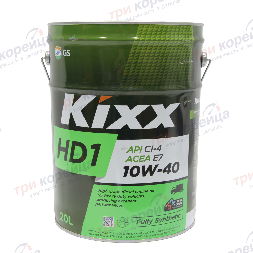 Масло моторное дизель Kixx HD1 CI-4 10W-40 (20л) Porter. Артикул L2061P20E1. Производитель GSoil Корея. Изображение №1