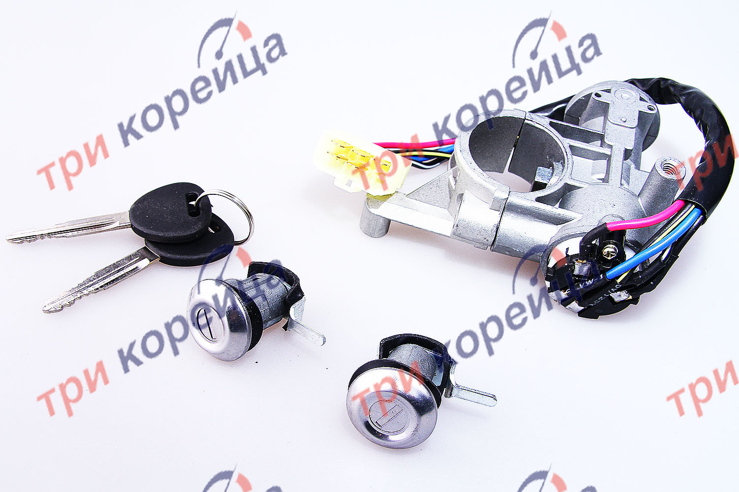 Комплект замков (замок зажигания, крышка топливного бака, личинки) Porter. Артикул 819014B001. Производитель Link Китай. Изображение №1