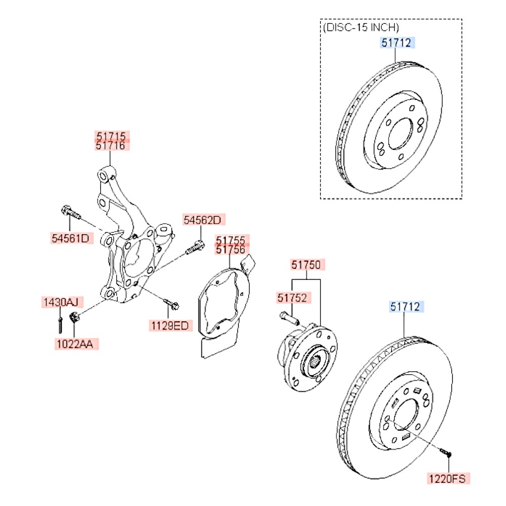 Диск тормозной передний вентилируемый (D-280мм) 11-20 I30 Elantra Ceed Cerato. Артикул 517122V000. Производитель Avantech Корея. Изображение №1