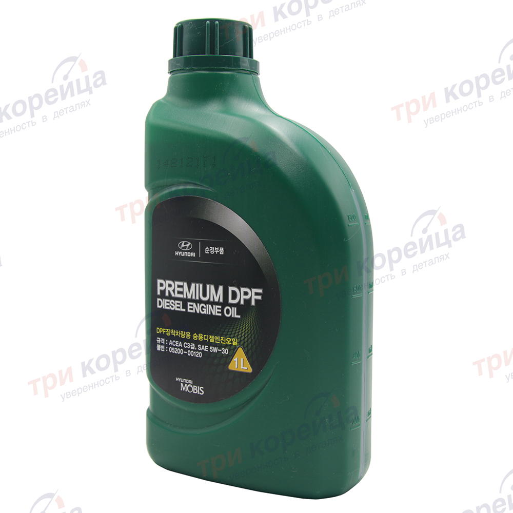 Масло моторное дизель HND Premium DPF Diesel Engine Oil 5W-30 C3 (1л) Porter2. Артикул 0520000120. Производитель Оригинал. Изображение №1
