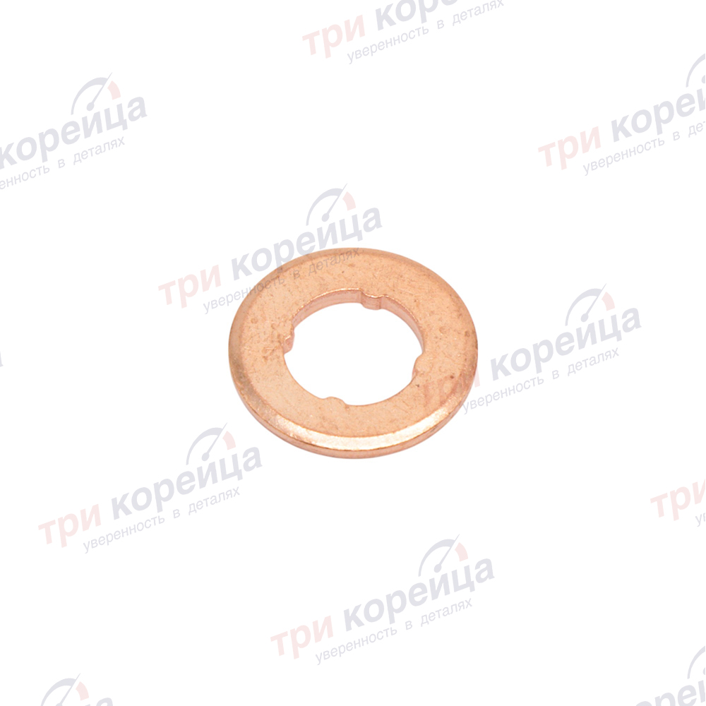 Кольцо уплотнительное топливной форсунки (медное) D4GA D6GA HD78 120 County Оригинал 3383052000. Фото №1 в каталоге ТРИКОР.