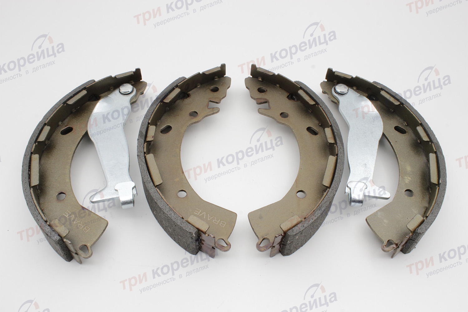 Колодки тормозные задние барабанные 2017г. Solaris. Артикул 58350H5A20. Производитель Brave Корея. Изображение №1