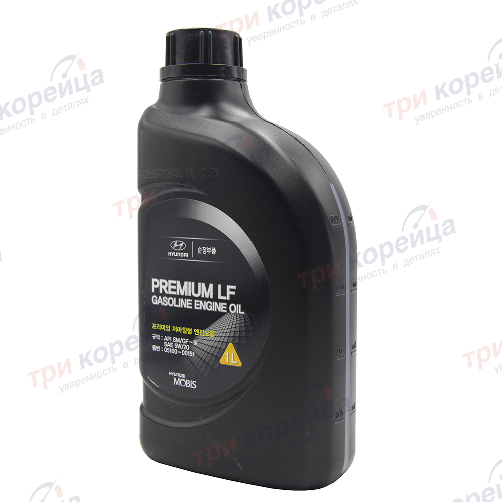 Масло моторное бензин HND Premium LF Gasoline 5W-20 (1л) Solaris. Артикул 0510000151. Производитель Оригинал. Изображение №1