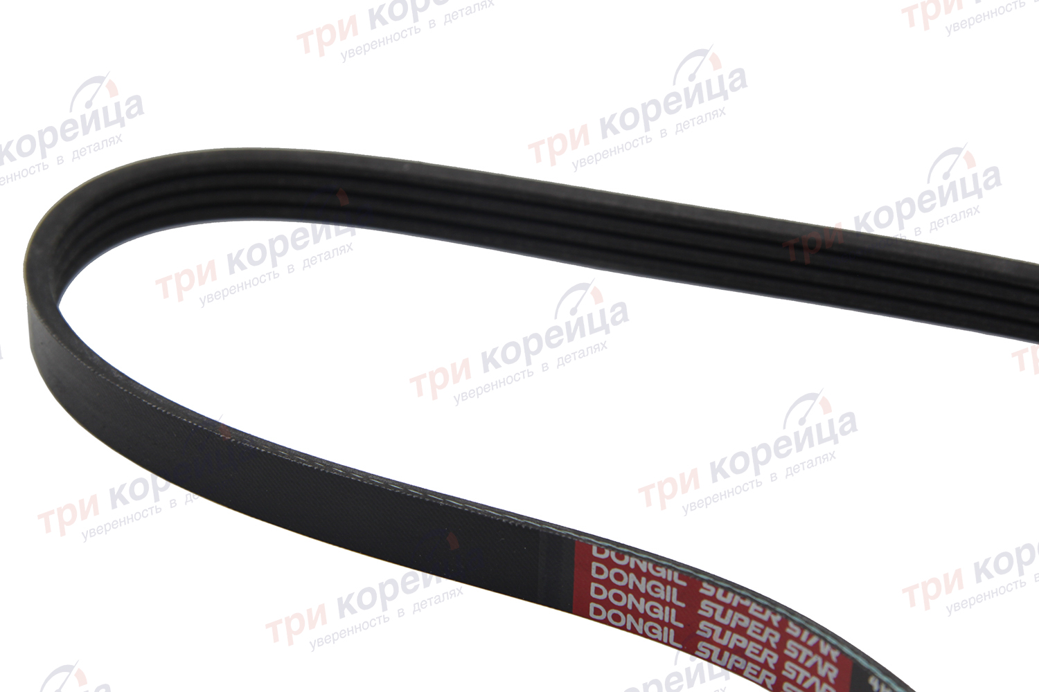 Ремень Toyota приводной Elantra I30 Tucson Carens Ceed Cerato Soul Spectra Sportage Land Cruiser Prado Dongil Корея 4PK890. Фото №2 в каталоге ТРИКОР.