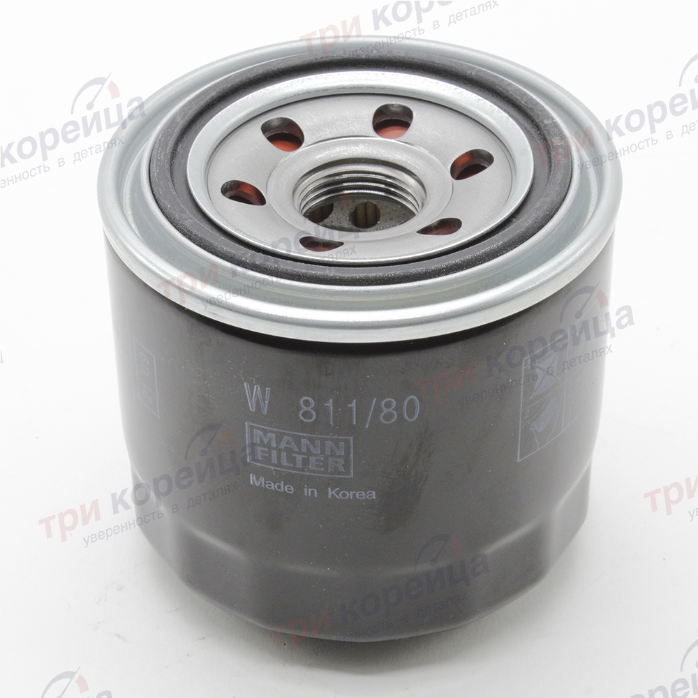 Фильтр масляный Solaris Accent Santa_Fe Elantra Sonata Tucson I30 Rio Ceed Sorento Sportage Cerato. Артикул 2630035505. Производитель MANN Германия. Изображение №1