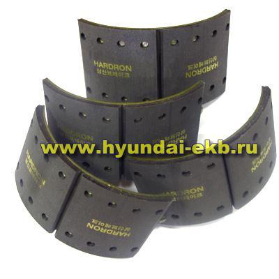 Колодки тормозные HD120 задние 150мм.(к-кт 4шт.) R16. Артикул 583406A900. Производитель Sangsin Brake Корея. Изображение №1