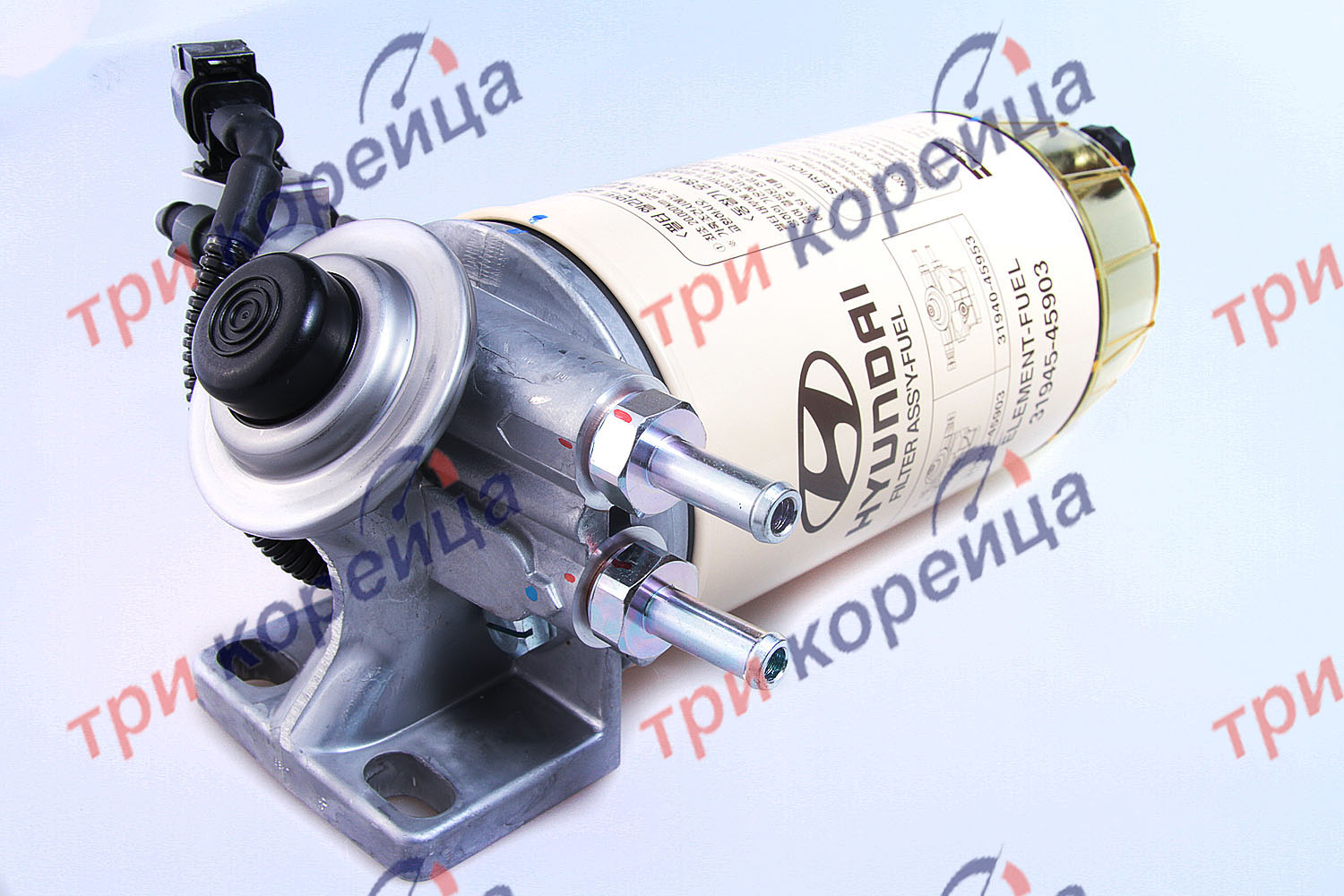 Фильтр топливный в сборе EURO-3 (насос подкачки + фильтр + колба) D4DD HD65/78. Артикул 3194045953. Производитель Оригинал. Изображение №1