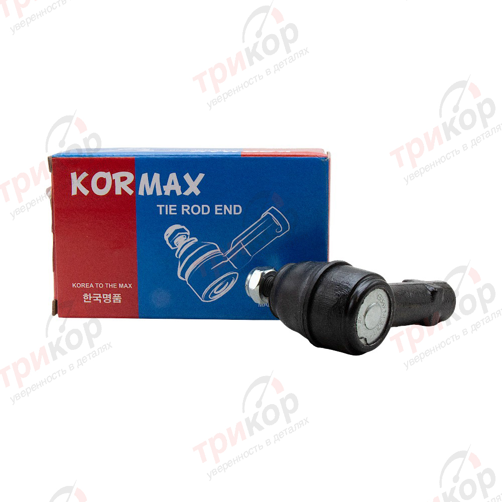 Наконечник рулевой левый правый (резьба на 10) Getz Accent Elantra Santa_Fe Matrix Cerato Spectra Kormax Корея KSE023. Фото №1 в каталоге ТРИКОР.