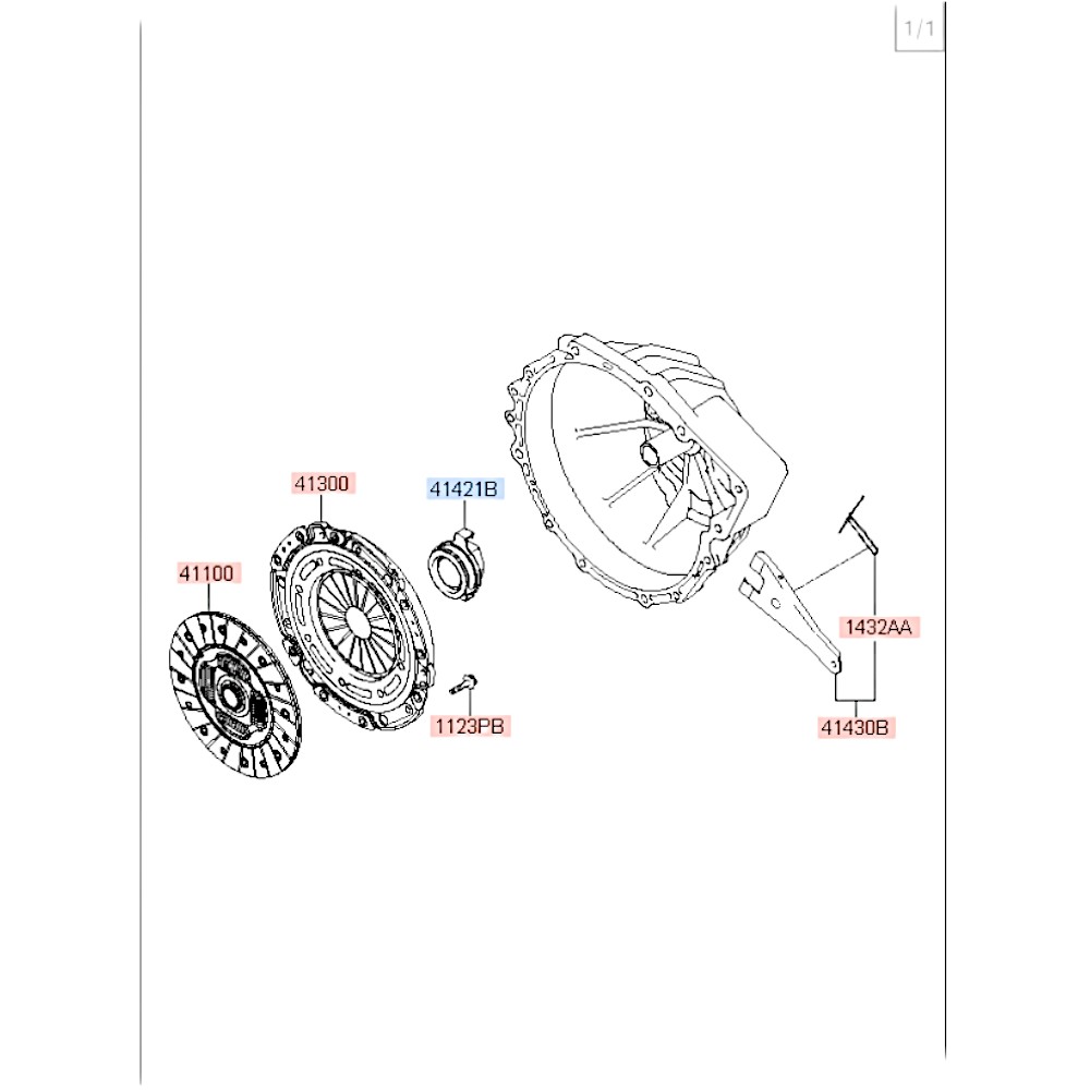 Подшипник сцепления выжимной D4BF/CB Porter2. Артикул 4141249670. Производитель Onnuri Корея. Изображение №1