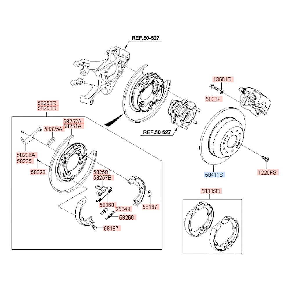 Диск тормозной задний Santa_Fe Sorento. Артикул 584112W010. Производитель Arirang Корея. Изображение №1
