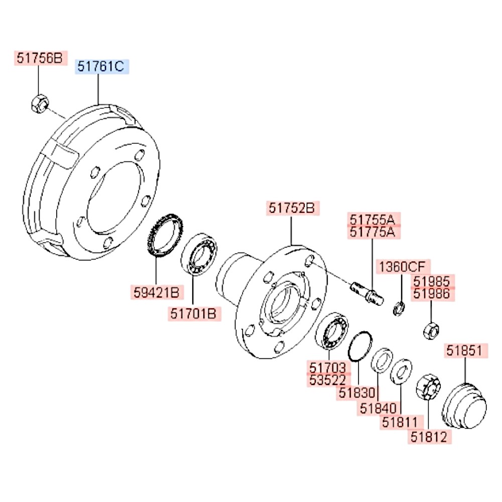 Барабан тормозной передний/задний (на 5 шпилек) HD65. Артикул 527615A102. Производитель Simpeco Чехия. Изображение №1