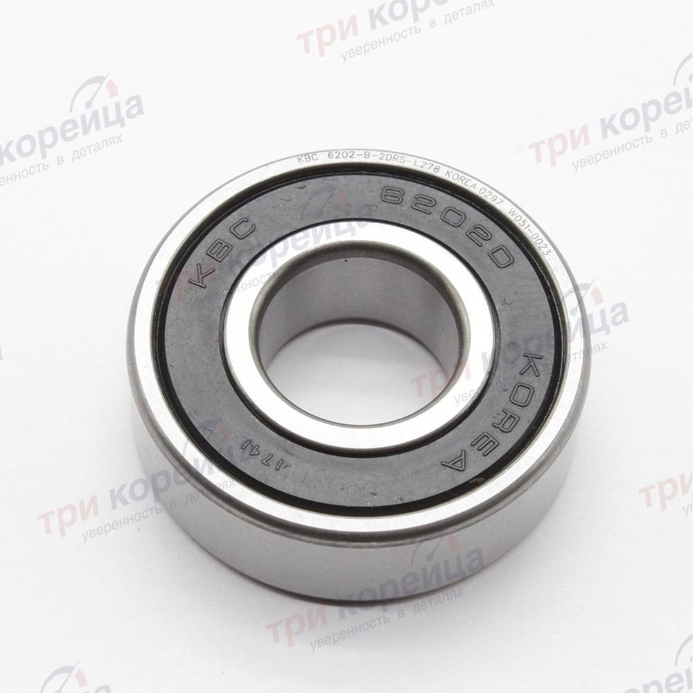 Подшипник генератора задний легковые Solaris Rio Elantra Ceed Porter2 KBC Корея 6202DHS, 6XPM-3734142001, 6202. Фото №1 в каталоге ТРИКОР.