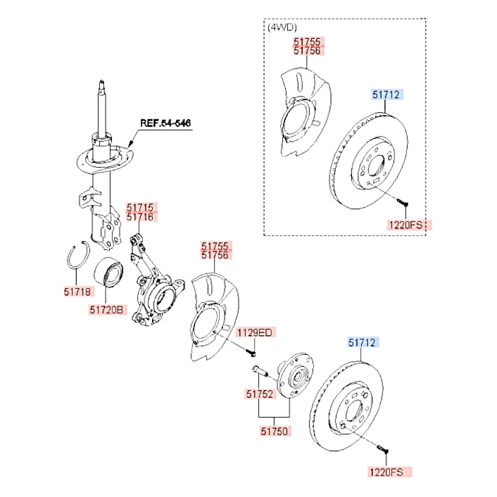 Диск тормозной передний вентилируемый (D-300мм) Sonata Tucson I30 I40 IX35 Optima Carens Sportage Cr. Артикул 517123K160. Производитель Arirang Корея. Изображение №1