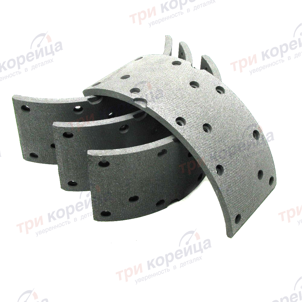 Накладка тормозной колодки передней/задней 110мм. (к-кт. 4шт.) Hyundai HD65 HD72 HD78 CR Китай 581445K500. Фото №1 в каталоге ТРИКОР.