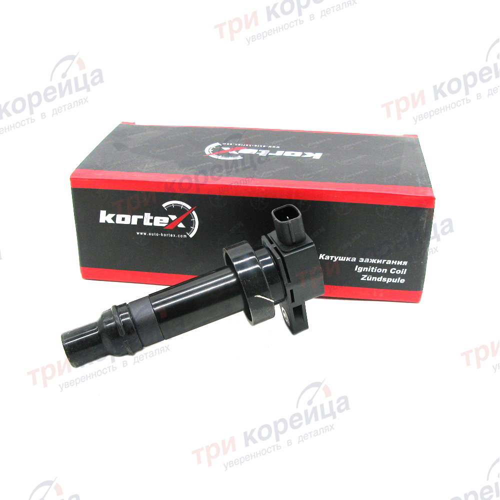 Катушка системы зажигания G4FA/G4FC Cerato. Артикул 273012B010. Производитель Kortex Китай. Изображение №1