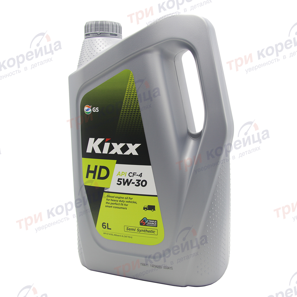 Масло моторное дизель Kixx HD полусинтетика CF-4 5W-30 (6л) Porter2. Артикул L5257360E1. Производитель GSoil Корея. Изображение №1